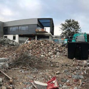 Large-scale demolition at Melbourne primary school